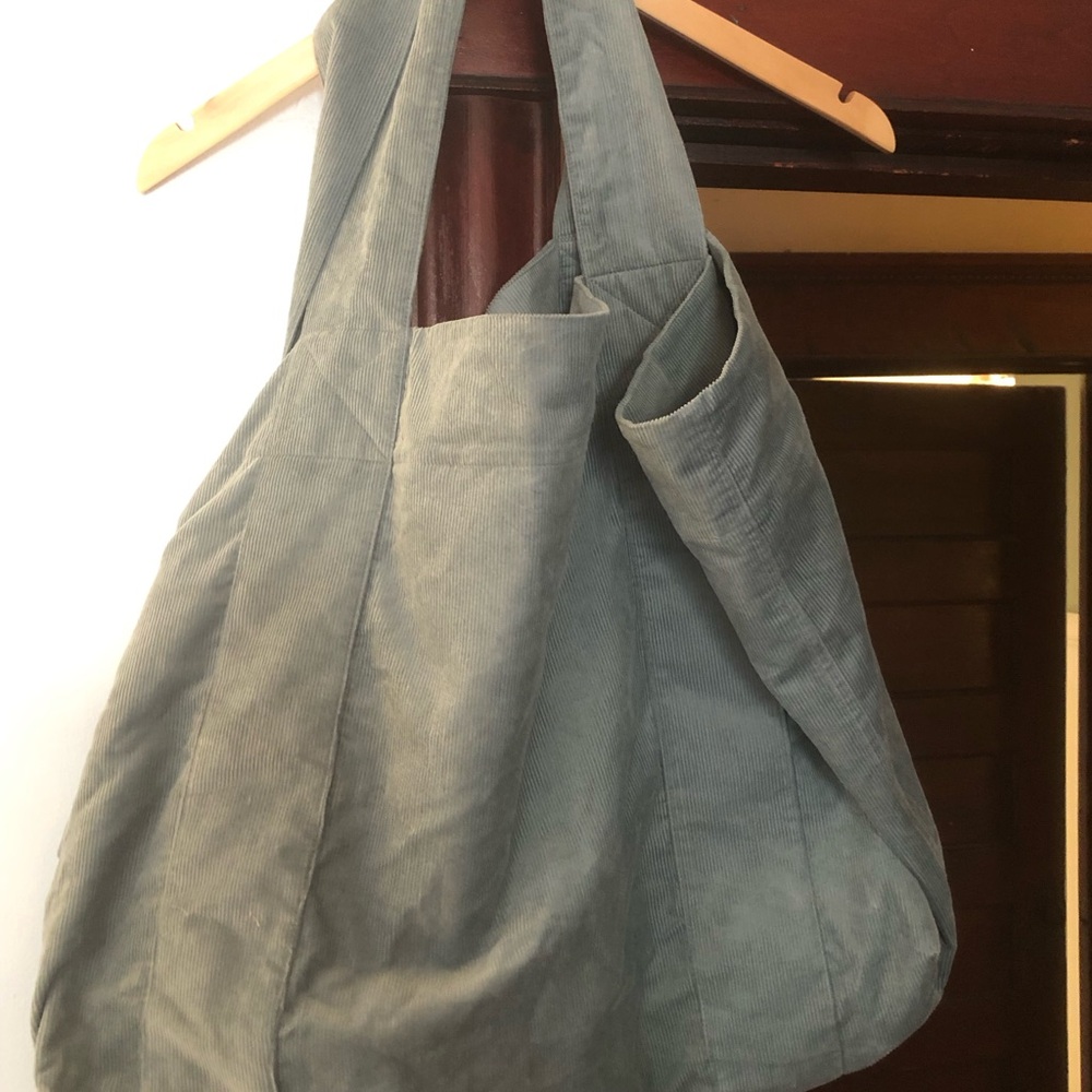 NWT Toast Everyday Oversized Corduroy Hobo Bag - Sage Green